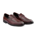 Men's Premium Brown Leather Loafers | Formal Slip-On Shoes for Office, Wedding & Party Wear - Image 3