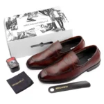 Men's Premium Brown Leather Loafers | Formal Slip-On Shoes for Office, Wedding & Party Wear - Image 2
