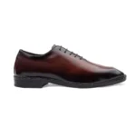 Mens Antique Leather Oxford Shoes - Image 3