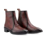 Mens Brown Crust Leather Storm Design Boots - Image 6