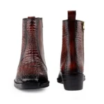 Mens Brown Crust Leather Storm Design Boots - Image 5
