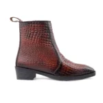 Mens Brown Crust Leather Storm Design Boots - Image 4