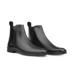 Black Zipper Ankle Boots for Men - Image 2