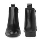 Black Zipper Ankle Boots for Men - Image 6