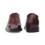 Mens Brown Leather Formal Oxford Shoes - Image 7