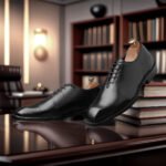 Mens Black Leather Oxford Shoes